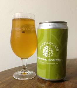 Grand Rounds Brewpub Belgian Blonde Crowler